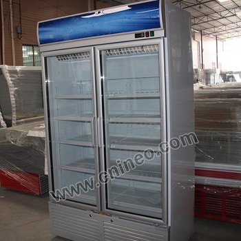 upright convenience store refrigerators/cooler with wheels for beverage/commercial beverage refrigerator