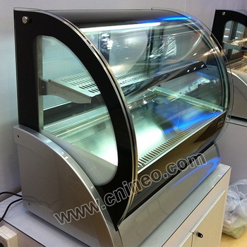 nice design table top food showcase/glass food warmer display showcase/counter top showcase