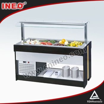 Open Salad Showcase Refrigerators/Cold Showcase Display Refrigerators/Seafood Freezer Showcase