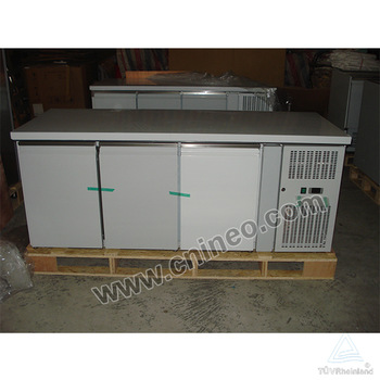 Commercial 3 Door Stainless steel Restaurant Kitchen Undercounter Freezer(INEO are professional on commercial kitchen project)