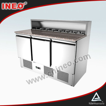 3 Doors Marble Top Salad Hotel Compact Refrigerator/Big Refrigerator/Refrigerator Factory
