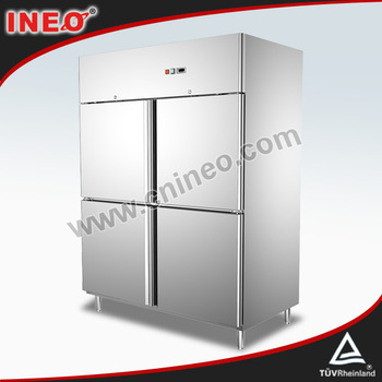 Four Doors Upright Commercial Stainless Steel Door Freezer/Marine Freezer/Small Upright Freezers
