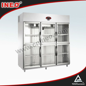 1550L triple door refrigerator showcase/upright showcase/showcase chiller