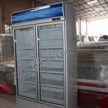 Beverage upright chiller/commercial chiller/glass door chiller