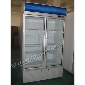 Beverage upright chiller/commercial chiller/glass door chiller