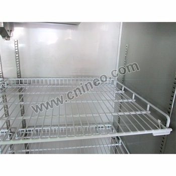 Two Door Stainless Steel upright freezer with glass doors/outdoor commercial freezer