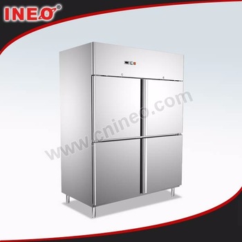 Commercial Kitchen 4 door used industrial refrigerators/used stainless steel refrigerator