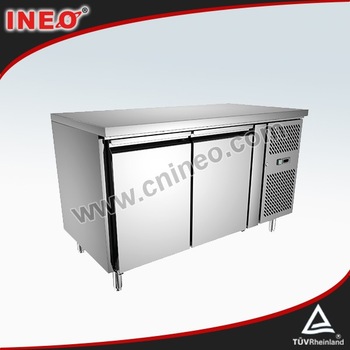 Commercial 2 Door Stainless Steel desktop mini fridge/table top fridge