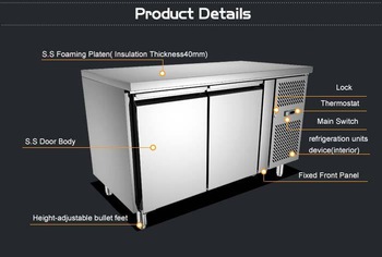 2 Door Stainless Steel fridge locker/deep fridge