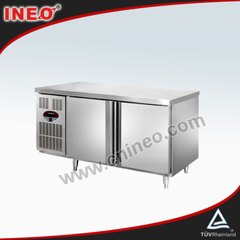 304 Stainless Steel Double Door Bench Freezer/Freezer Table/Hotel Refrigerator Freezer