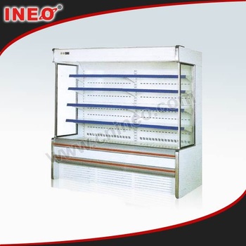 vertical supermarket beverage display showcase/bottle showcase/cooler showcase