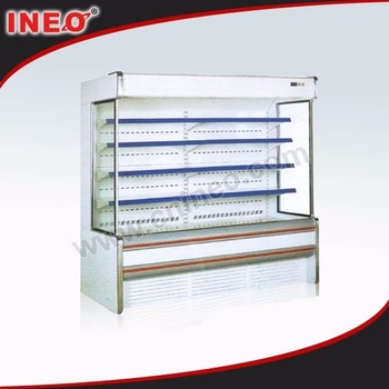 Upright Supermarket glass door refrigerator freezer