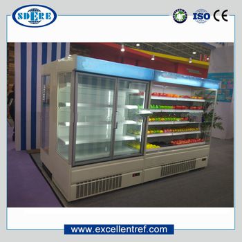 convenience store refrigerator showcase for dairy&beverage display
