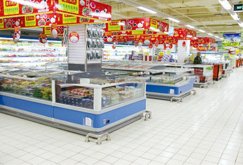 Hot sell OEM factory display freezer for supermarket sliding glass door chest freezer or island freezer
