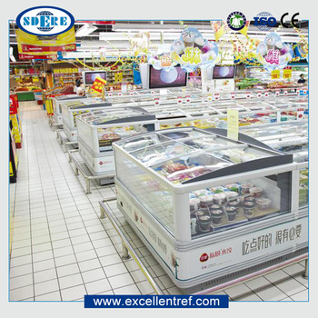 Low price CE Certification and Single-temperature Style propane chest deep big freezers with high quality