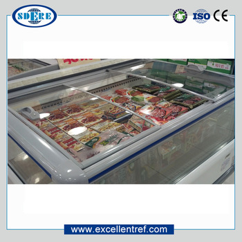 DIS1811O1 Made in China AHT Top Island Display Freezer with Glass Door