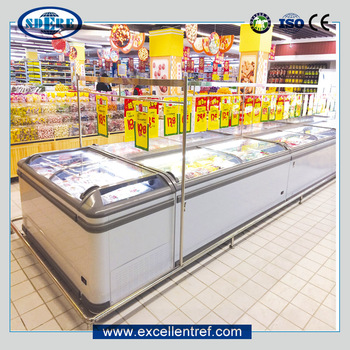 DIB2108H1 Built in Static Type Island Dispaly Refrigerator Showcase