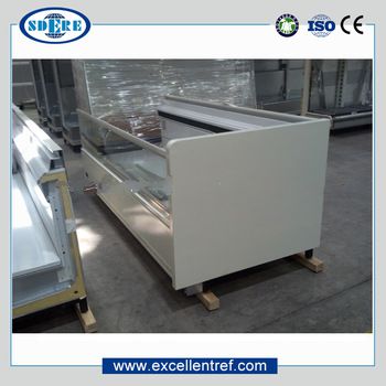 horizontal refrigerator used as frozen fish meat display cabinet