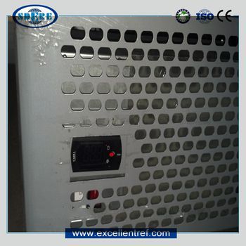 refrigerated container of plug in island cabinet type for frozen fish meat promotion