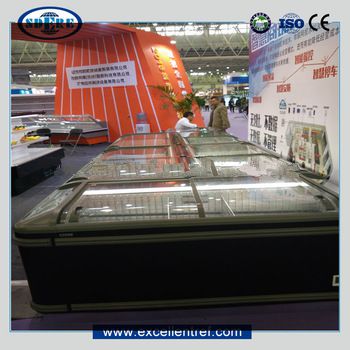 DIS2211O1 Single Island Mini Refrigerator for Meat Used in Supermarket