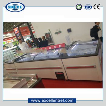 Hot sale DIB series top loading stainless steel deep freezer on wheels