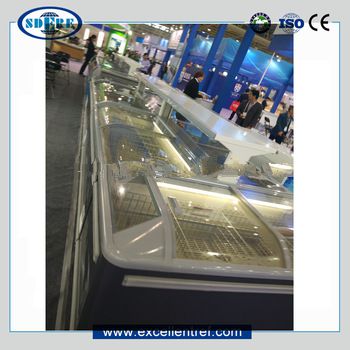 icecream continuous freezer of horizontal type in suprmarket
