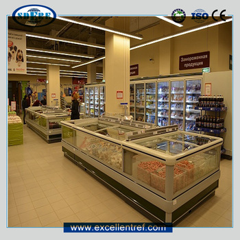 DIS2211O1 Single Island Fridge Freezer Showcase
