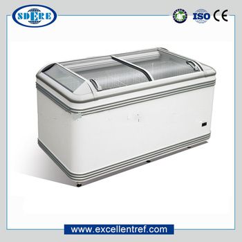 Hot sale AHT paris freezer and DIB series small chest freezer island freezer for supermarket