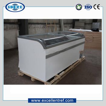 Hot sale AHT paris freezer and DIB series small chest freezer island freezer for supermarket