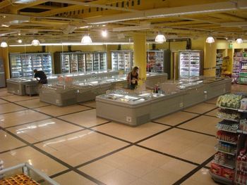 Hot sale AHT paris freezer and DIB series small chest freezer island freezer for supermarket
