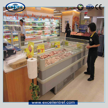 DII2509H1 Plug In Island Commercial Display Freezer for Sale