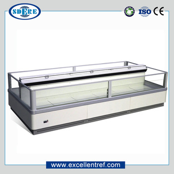 DID2515O1 Horizontal Meat Showcase Freezer Used as Cold Equipment In Supermarket