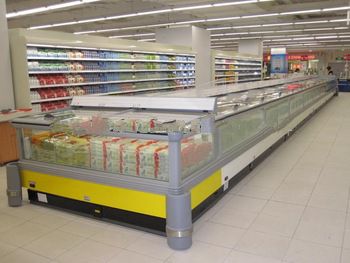 supermarket refrigerator commercial showcase Island freezer