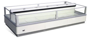 commercial island refrigerator freezer showcase for suepramarket