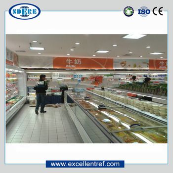 Hot sell DIB2108H2 R290 systom AHT Island freezer