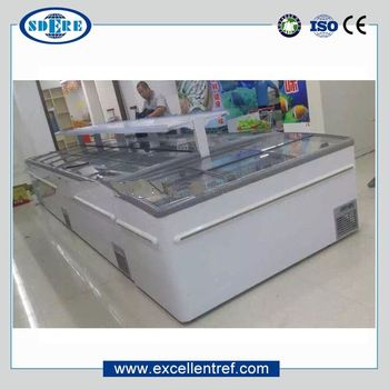 DIB2108H1 R290 Gas Top Open Freezer Commercial AHT for Convenience Store