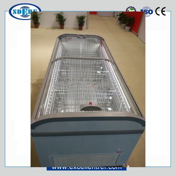 DIB181ECH1 Top Glass Lid AHT Type Freezer Propane Fridge for Supermarket