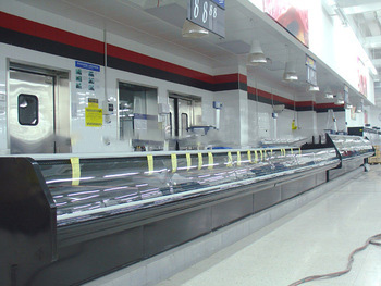 Supermarket plug in service under counter freezer export