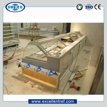 restaurant equipment service counter cabinet to display cooked food