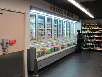 Combination cabinet Supermarket display freezer with lock