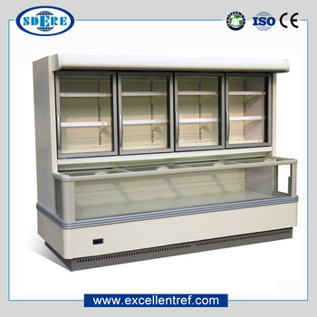 DCS1822F1 Supermarket Combine Commercial Freezers For Shop Display
