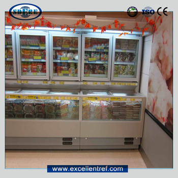 DCS1822F1 Supermarket Combine Commercial Freezers For Shop Display