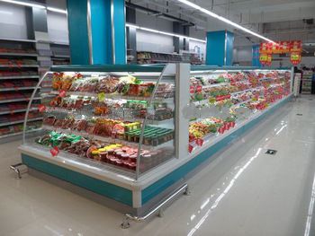 Supermarket chest freezer and cooling showcase with CE export