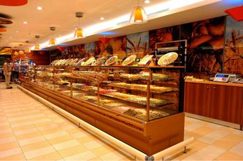 China factory commercial display cake refrigerator showcase and display counter commercial refrigerator for supermarket on sale