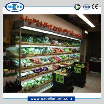 DMS2519O1 Plug In Refrigerated Vegetable Commerce Cabinet