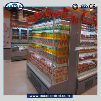 pepsi fridge of front open type used as a convenience store equipment