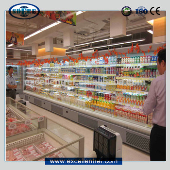 beverage and dairy display showcase for convenience store, a cooler type