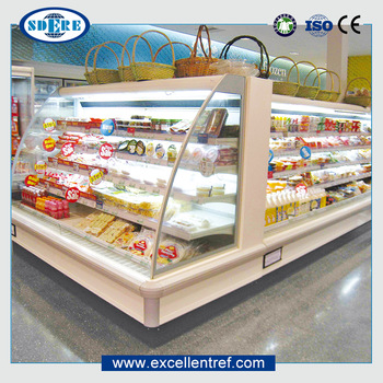 DHM2516O1 Energy Drink Curtain Freezer Used as Display Chiller In Convenience Store