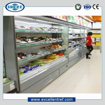 open cooler for beverage&dairy in convenience store
