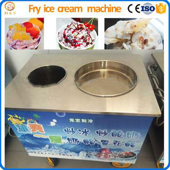 double pan fried ice cream roll machine